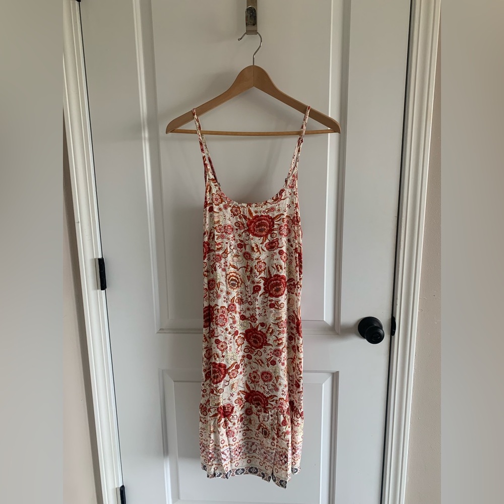 Womens Boho Floral Printed Summer Mini Dress / $15